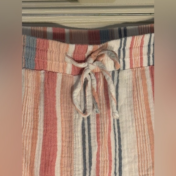 Angels Forever Young Striped Cotton Ladies Shorts, Size Large Muted Color Stripe - Picture 4 of 5